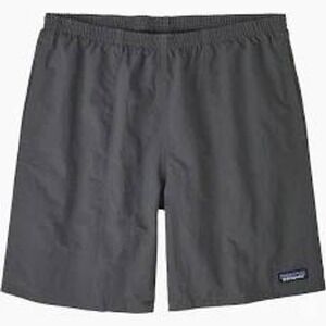 Patagonia Baggies Longs 7 inch Shorts Forge Grey Large New With Tags